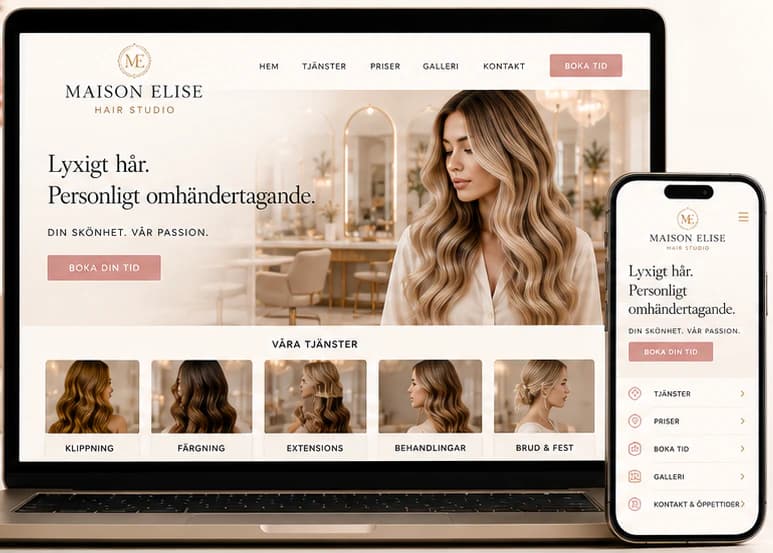 Maison Elise start page