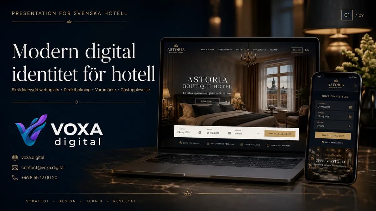 Astoria Boutique Hotel — Hospitality brand & website design by Weva