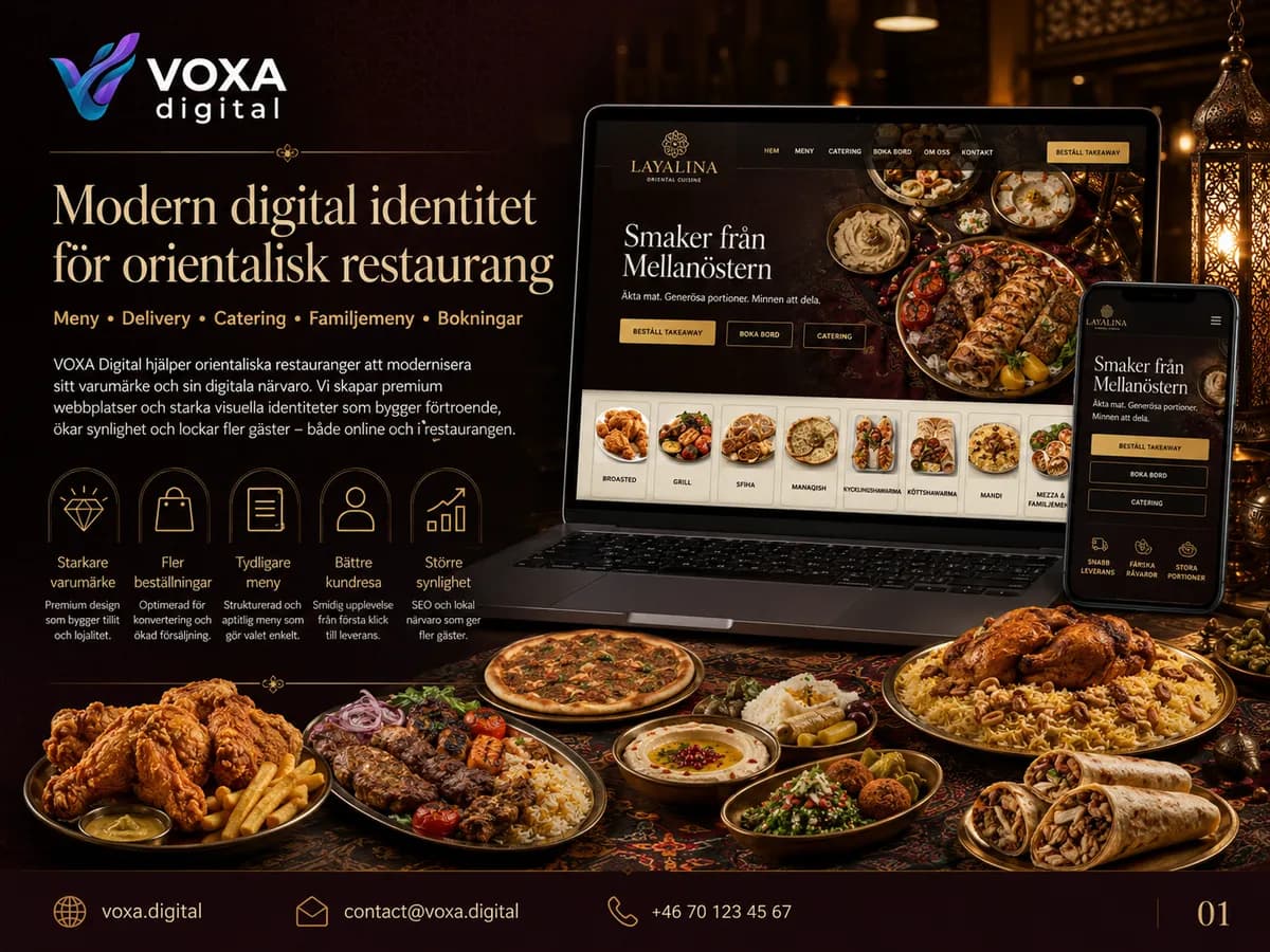 Layalina — Restaurant brand & website design by Weva