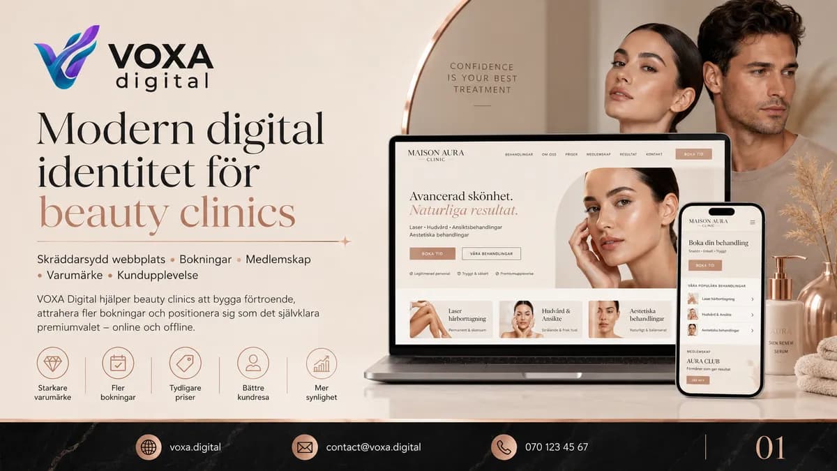 Maison Aura Clinic — Beauty & Aesthetics brand & website design by Weva