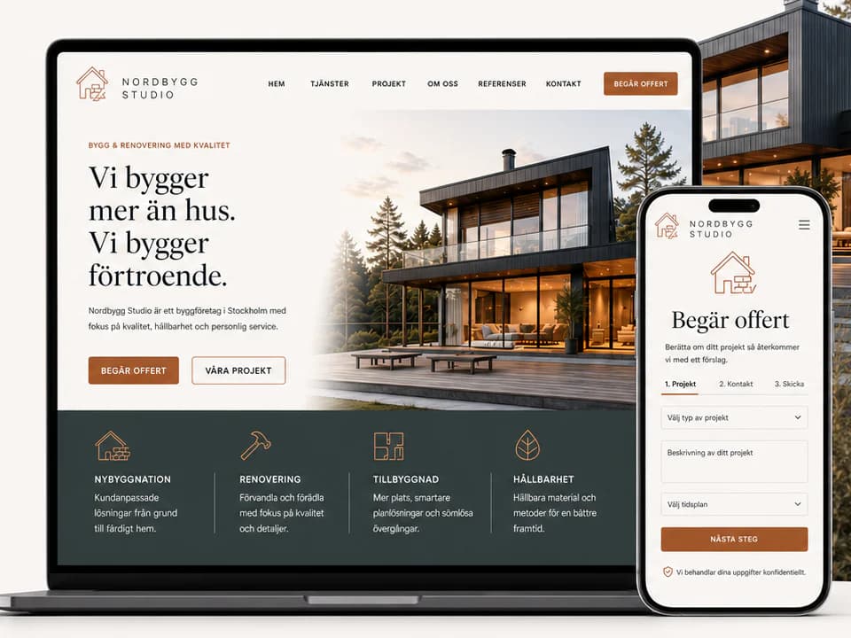 Nordbygg Studio — Construction