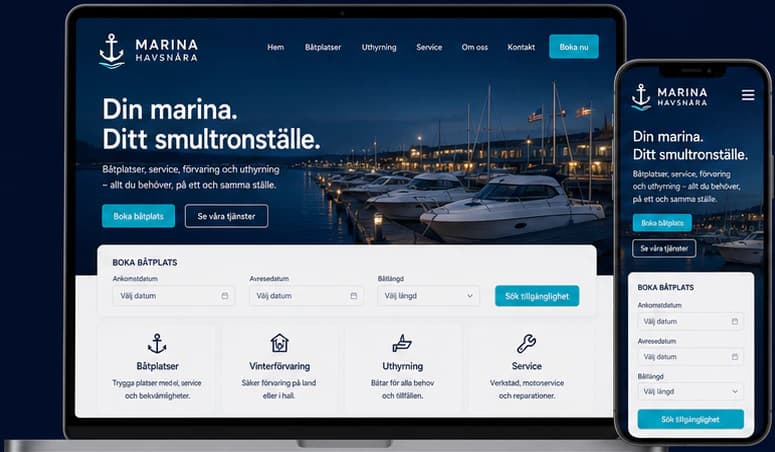 Marina Havsnära start page