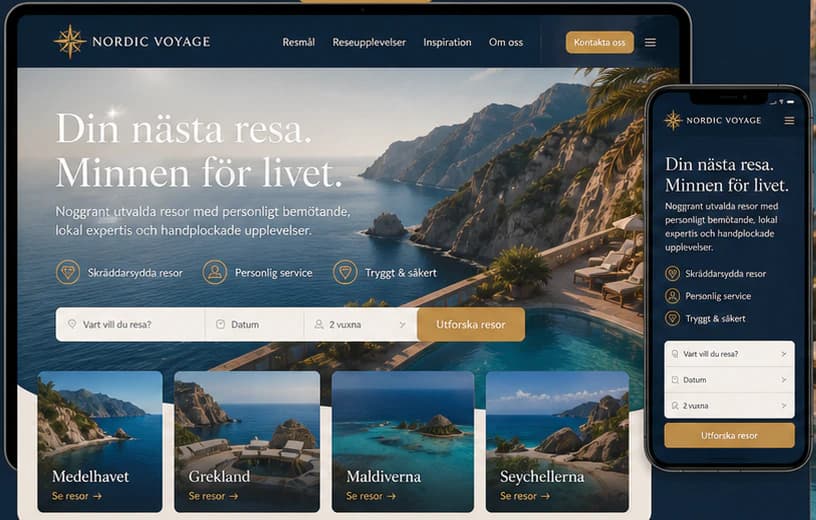 The Nordic Voyage concept website