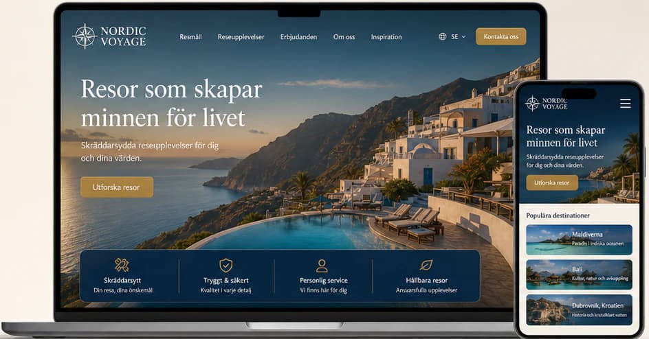 Nordic Voyage start page