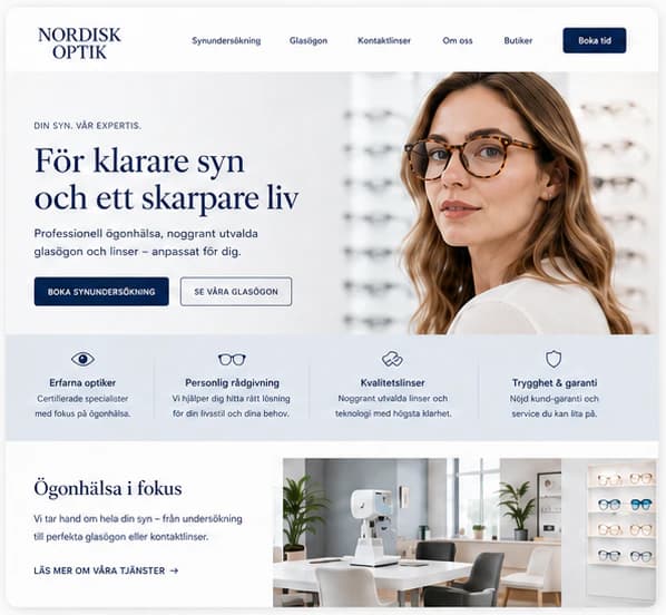 The Nordisk Optik concept website