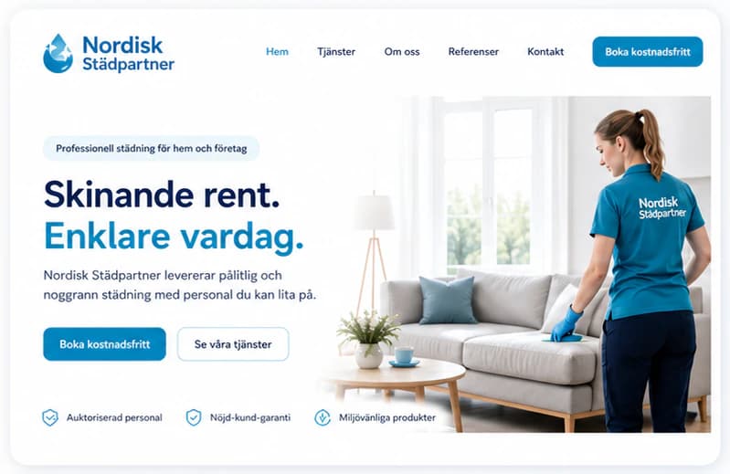Nordisk Städpartner start page
