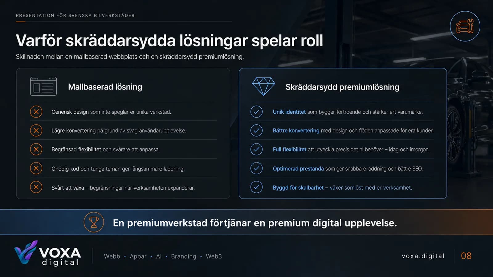 NordDrive Bilservice — slide 8