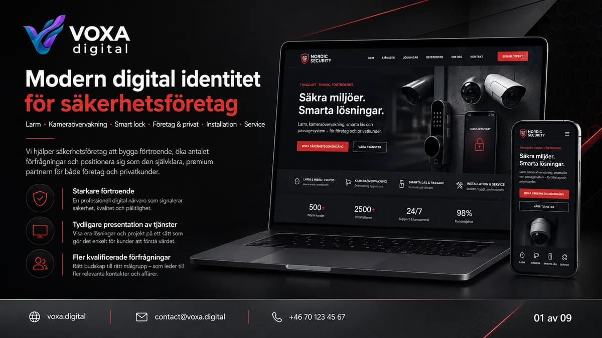 Nordic Security — Security brand & website design by Weva