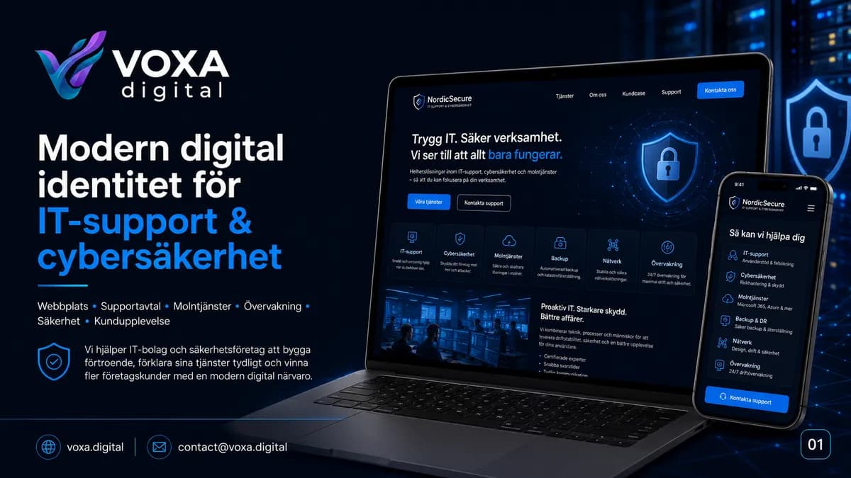 NordicSecure — Security brand & website design by Weva