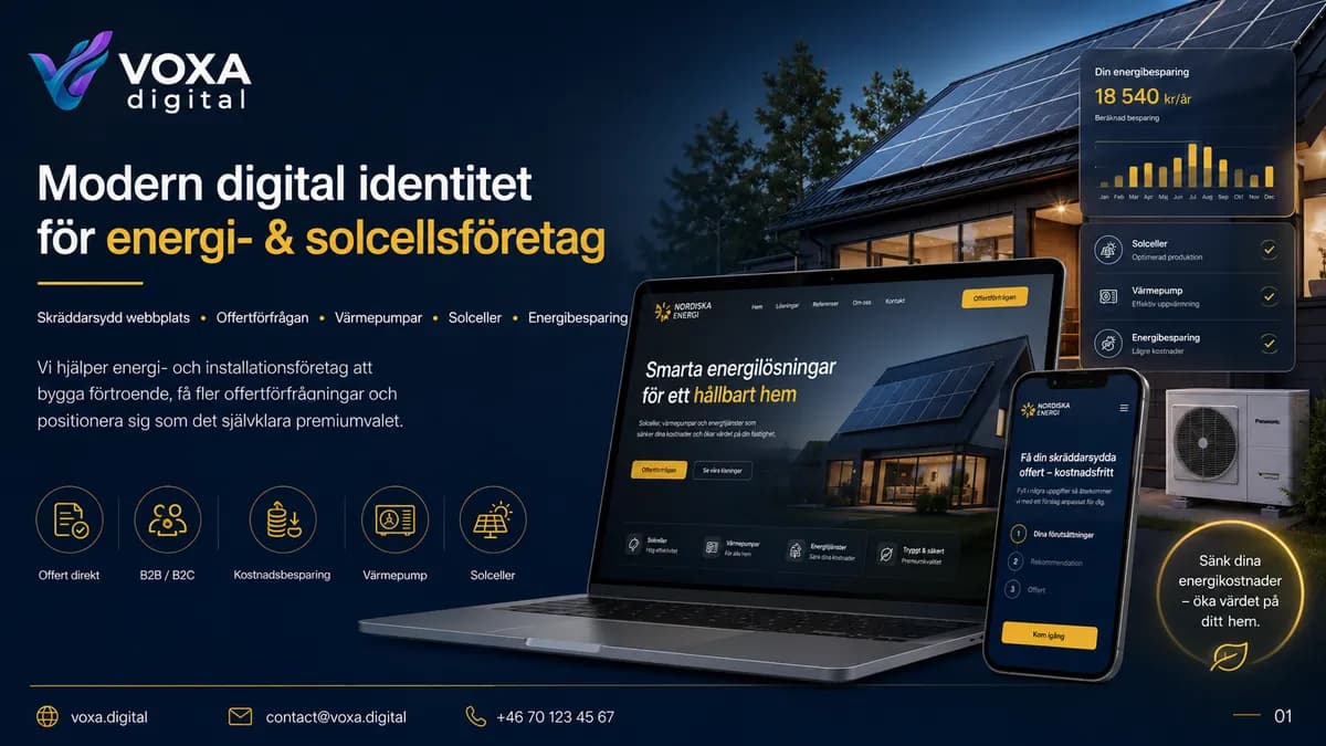 Nordiska Energi — Energy brand & website design by Weva