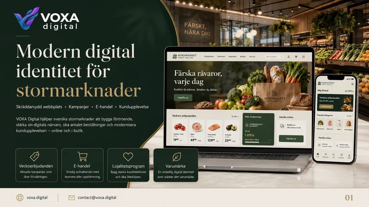 NordMarket — E-Commerce brand & website design by Weva